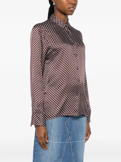 Robert Friedman Buttoned Patterned Blouse In Multi