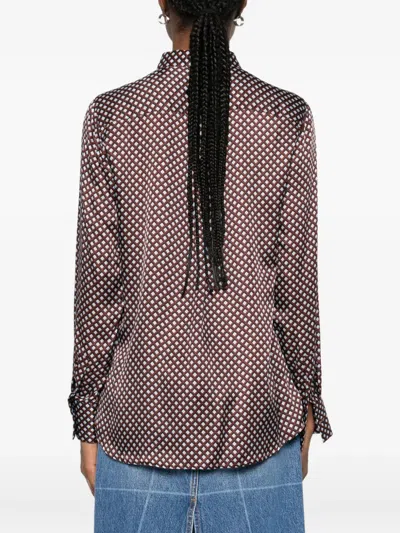 Robert Friedman Buttoned Patterned Blouse In Multi