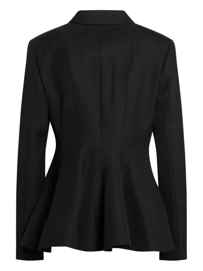 Fendi Fitted Peplum Jacket Tailored Design In Black