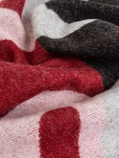 Bally Fringed Logo Scarf In Multi