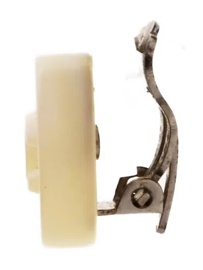 Pre-owned Chanel 2000 Cc Mark Clip-on Earrings In Neutral