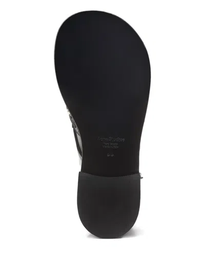 Acne Studios Studs-embelishment Leather Derby Shoes In Animal Print