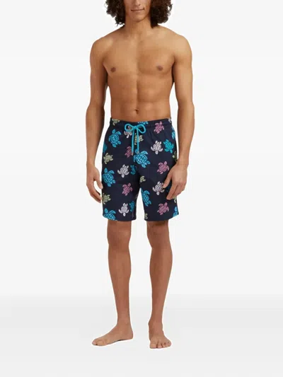 Vilebrequin Turtle-pattern Swim Shorts In Multi