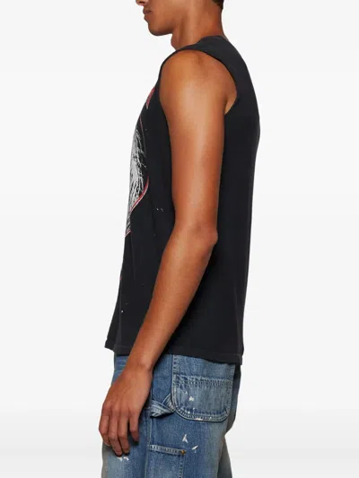 Madeworn Iron Maiden-graphic Cotton Tank In Black