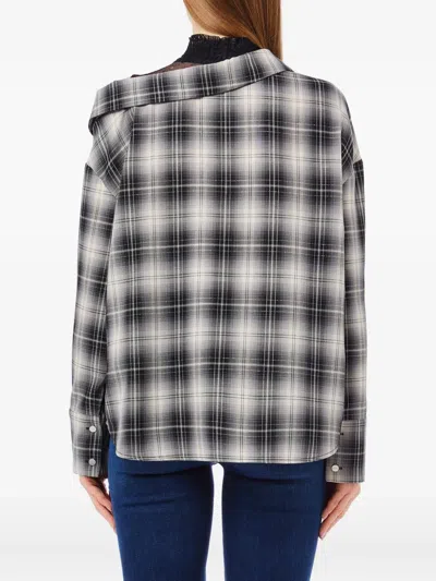 Liu •jo Check Pocket Top In Gray