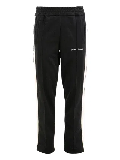 Palm Angels Logo-print Cotton Track Pants In Black