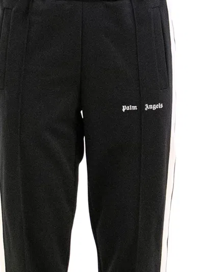 Palm Angels Logo-print Cotton Track Pants In Black