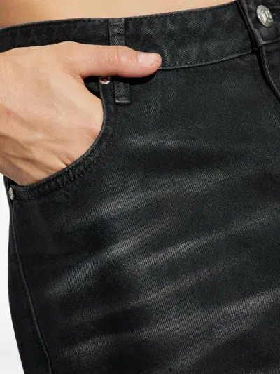 Misbhv Austin Coated Jeans In Black