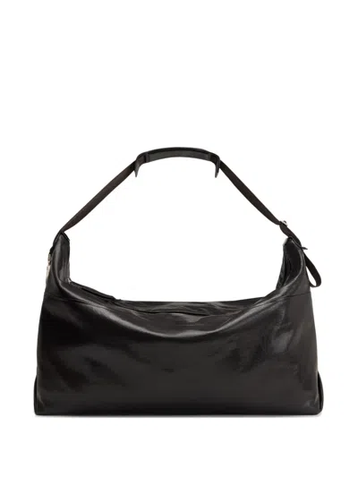Lemaire Berlingot Leather Holdall In Black