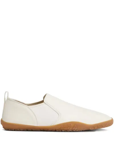 Lemaire Elastic-insert Round-toe Slip-on Sneakers In Neutral