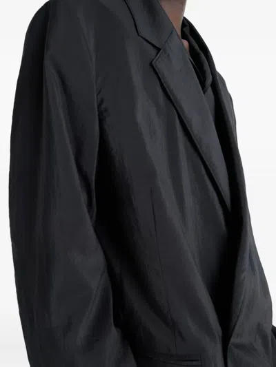 Lemaire Single-breasted Blazer In Black