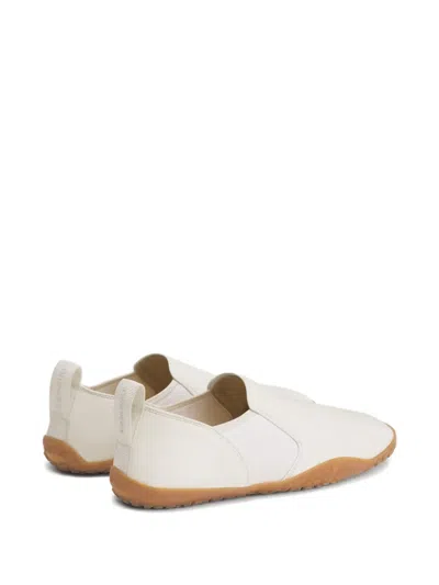 Lemaire Elastic-insert Round-toe Slip-on Sneakers In Neutral