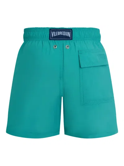 Vilebrequin Elasticated-waistband Whale Swim Shorts In Green