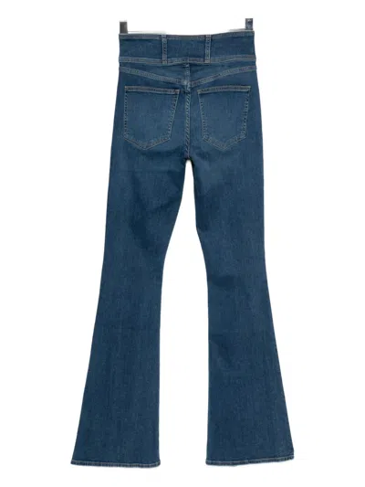 Veronica Beard Beverly Flared Jeans In Blue