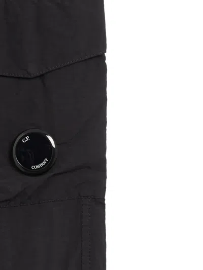 C.p. Company Modern Fit Black Trousers In Black