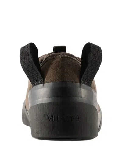 Village Pm Lace-up Pull-tab Sneakers In Brown