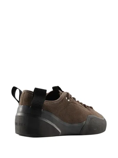 Village Pm Lace-up Pull-tab Sneakers In Brown