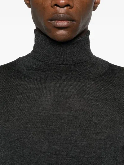 Tagliatore Roll-neck Jumper In Gray