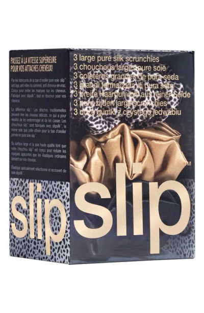 Slip 3-pack Large Silk Scrunchie Set In Multi