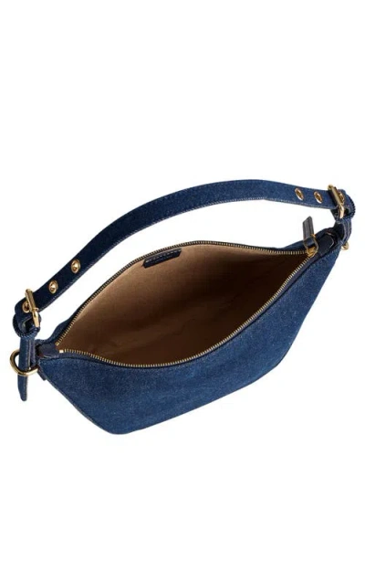 Madewell The Keeper Denim Shoulder Bag In Blue