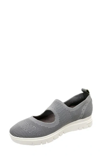 David Tate Knit Mary Jane In Gray