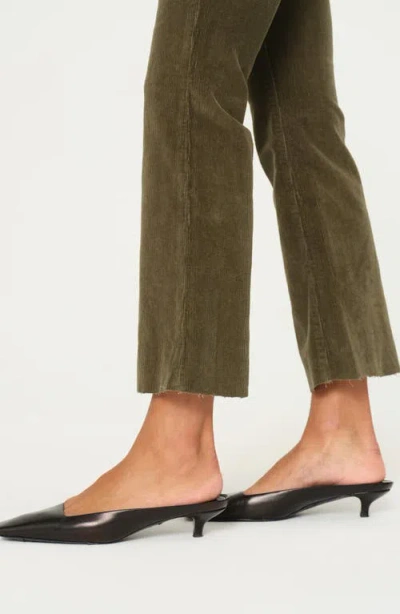 Dl1961 Bridget Bootcut High Rise Instasculpt Corduroy Crop Jeans In Green
