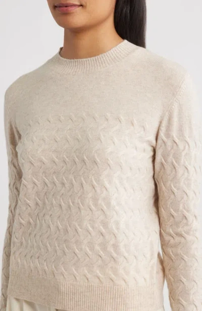 Griffen Wondering Cable Wool & Cashmere Crewneck Sweater In Multi