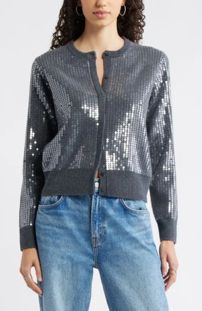 Nordstrom Sequin Wool & Cashmere Cardigan In Multi