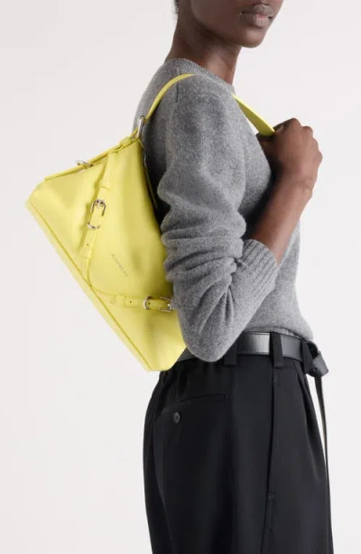 Givenchy Mini Voyou Shoulder Bag With Adjustable Strap In Yellow