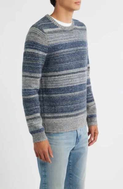 Treasure & Bond Stripe Crewneck Sweater In Blue