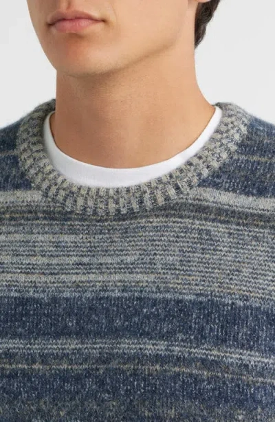 Treasure & Bond Stripe Crewneck Sweater In Blue