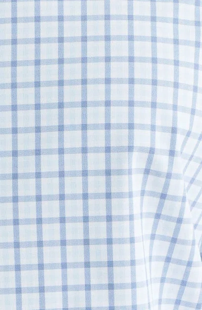 Mizzen + Main Mizzen+main Leeward Trim Fit Plaid Performance Button-up Shirt In Blue