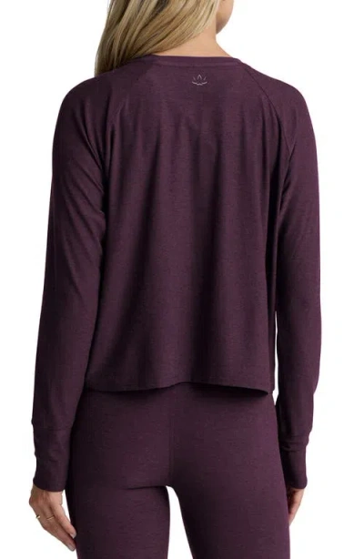 Beyond Yoga Featherweight Long Sleeve T-shirt In Purple
