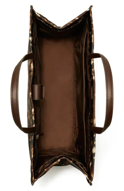 Tory Burch Ella Print Tote In Brown