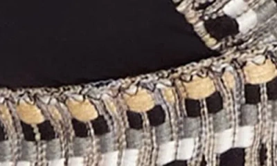 Becca Womens Fiesta Basket Weave Trim Hatler Top Bottoms In Black