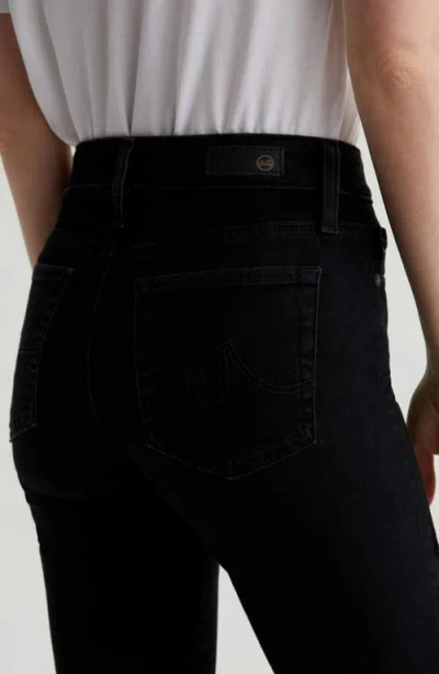 Ag Mari High Waist Slim Ankle Straight Leg Jeans In Black