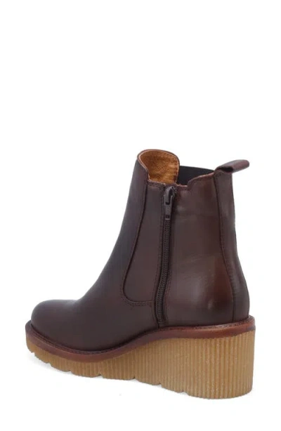 Miz Mooz Averie Platform Wedge Bootie In Brown