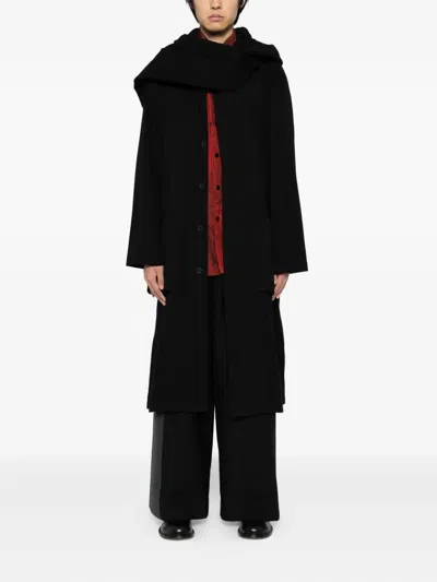 Yohji Yamamoto Single-breasted Coat In Black