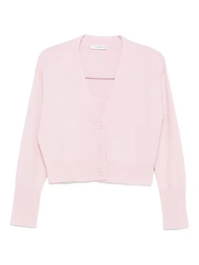 Kangra Cashmere Buttoned V-neck Cardigan In Pink