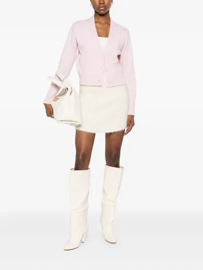 Kangra Cashmere Buttoned V-neck Cardigan In Pink