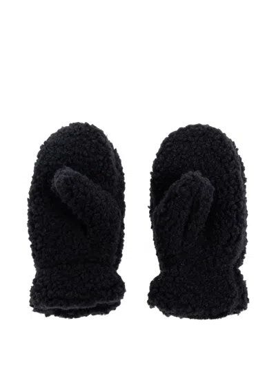 Ugg Logo-detail Mittens In Black