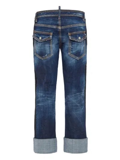 Dsquared2 Jenna Flared Jeans In Blue