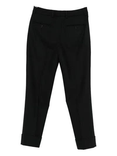 Incotex Tailored Wool Trousers Featuring Pockets In Black