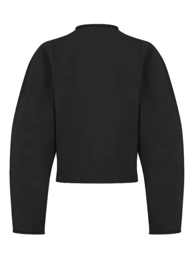 Amomento Half-zip Top In Black