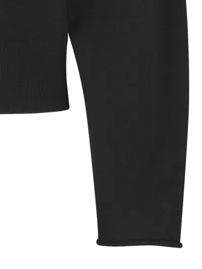 Amomento Half-zip Top In Black