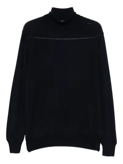 Tagliatore Roll-neck Jumper In Black
