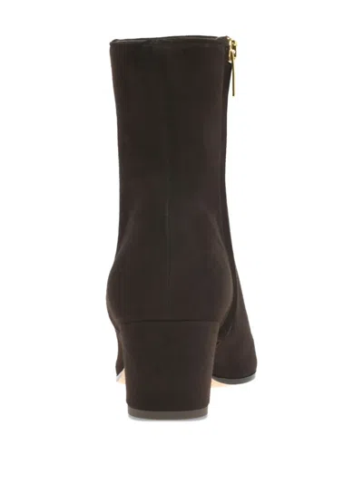 Gianvito Rossi 55mm Keinna Pointed-toe Block-heel Boots In Brown