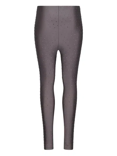 The Andamane High-waisted Stretch Fabric Seamless Leggings In Gray