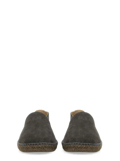 Manebi Espadrille In Suede In Gray