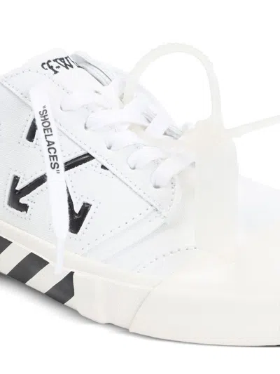 Off-white Low-top Sneakers With Graphic Arrow Detailing In Multi